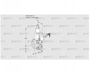 VAS125/-R/LW (88026231) Газовый клапан Kromschroder