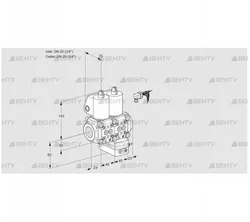 VCG1E20R/20R05NGKWL/PPPP/PPPP (88104027) Клапан с регулятором соотношения Kromschroder