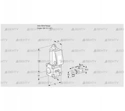 VAS1-0/15R/NW (88010309) Газовый клапан Kromschroder