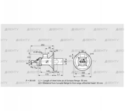 BIOA 65RB-50/35-(37)D (84022511) Газовая горелка Kromschroder