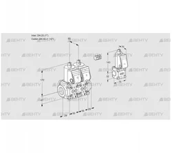 VCS2E25R/40R05NNWR/PPPP/PPZS (88104729) Сдвоенный газовый клапан Kromschroder