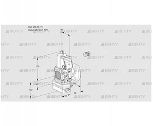 VAH2E25R/40F05FHEWR/PP/PP (88102363) Клапан с регулятором расхода Kromschroder