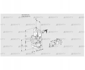 VAD350R/NW-100A (88034024) Газовый клапан с регулятором давления Kromschroder