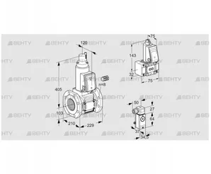 VAS8100F05LW3E/B-/P3 (88205252) Газовый клапан Kromschroder