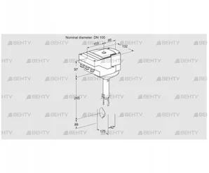 IBH100Z01A/20-60W3TR10 (88301098) Дроссельная заслонка Kromschroder