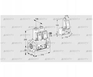 VCS780F05NNWR3E/PPPP/PPZ- (88204050) Сдвоенный газовый клапан Kromschroder