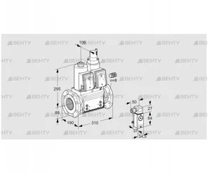 VCS780F05NLWR3B/PPPP/2-P4 (88205083) Сдвоенный газовый клапан Kromschroder