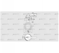 DKR 300Z03H450D (72701350) Дроссельная заслонка Kromschroder