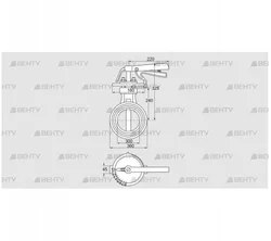 DKR 300Z03H450D (72701350) Дроссельная заслонка Kromschroder