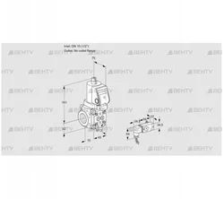 VAS1T15/-N/NQSR (88010418) Газовый клапан Kromschroder