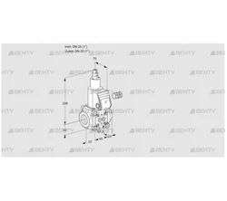 VAS125R/LK (88000564) Газовый клапан Kromschroder