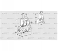 VCS780F05NLWGR3E/PPPP/PPZ- (88206709) Сдвоенный газовый клапан Kromschroder