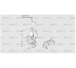 VAS2T50/-N/NK (88026857) Газовый клапан Kromschroder