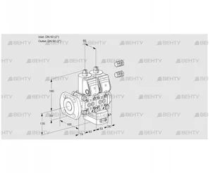 VCG3E50F/50R05NGEWR3/PPPP/PPPP (88101576) Клапан с регулятором соотношения Kromschroder