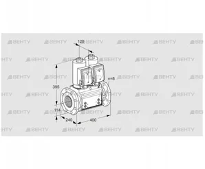 VCS9T125A05NNAGRB/PPPP/PPPP (88205068) Сдвоенный газовый клапан Kromschroder