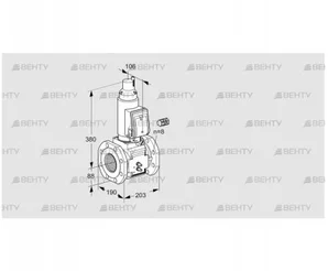 VAS780F05LKGR3B/MM/PP (88207122) Газовый клапан Kromschroder