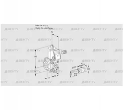 VAS125/-R/NW (88015861) Газовый клапан Kromschroder