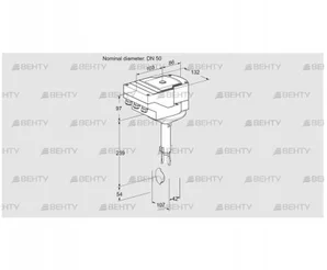 IBH50Z01A/20-60W3T (88302211) Дроссельная заслонка Kromschroder