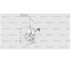 VAS115R/NW (88001431) Газовый клапан Kromschroder