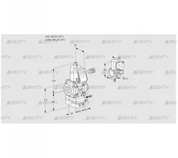 VAG120R/NWAE (88011186) Газовый клапан с регулятором соотношения Kromschroder