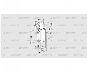 DG 17VC8D-6W (84448053) Датчик-реле давления газа Kromschroder