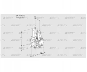 VAS2T50N/50N05NVQSR/PP/PP (88107159) Газовый клапан Kromschroder