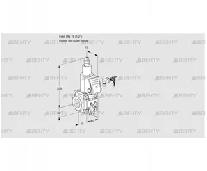 VAS115/-R/LQ (88025267) Газовый клапан Kromschroder