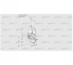 VAG1-/25R/NQAE (88008142) Газовый клапан с регулятором соотношения Kromschroder