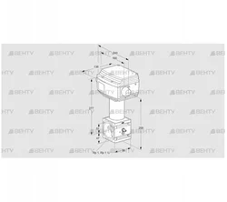 RV 2/XML10W60S1 (86060501) Регулирующий клапан Kromschroder