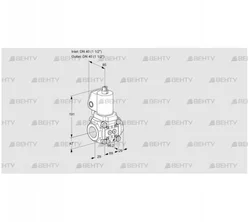 VAS2T40N/NKSL (88007018) Газовый клапан Kromschroder