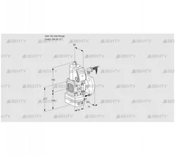 VAH3-/50F/NWAE (88024229) Клапан с регулятором расхода Kromschroder