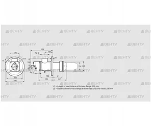 BIC 100RG-200/235-(40)ER (84033521) Газовая горелка Kromschroder