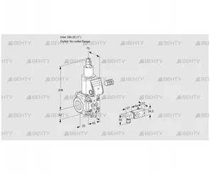 VAS125/-R/LW (88034578) Газовый клапан Kromschroder