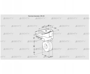 IBA40Z05/40A2AR10 (88301246) Дроссельная заслонка Kromschroder