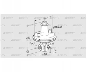 VAR 25R05-1 (86054010) Стабилизатор давления Kromschroder