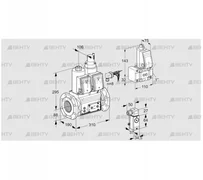 VCS780F05NLWRE/P2PP/PPZ- (88204618) Сдвоенный газовый клапан Kromschroder