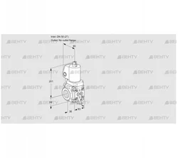 VAS3T50/-N/NKGL (88016546) Газовый клапан Kromschroder