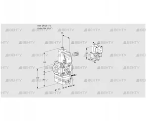 VAG125R/NWAE (88001175) Газовый клапан с регулятором соотношения Kromschroder