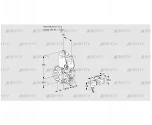 VAS3T40N/NQ (88033138) Газовый клапан Kromschroder