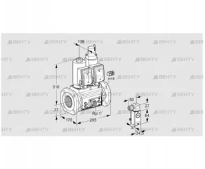 VCS665F05NLWGR3E/MMEM/3-34 (88203324) Сдвоенный газовый клапан Kromschroder