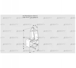 VAS1W0/W25R/NW (88028922) Газовый клапан Kromschroder