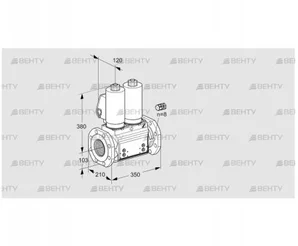 VCS8100F05NNWSL3B/PPPP/PPPP (88202987) Сдвоенный газовый клапан Kromschroder