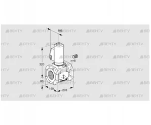 VAS780F05NWGL3B/PP/PP (88205001) Газовый клапан Kromschroder