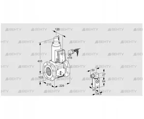 VAS8100F05LWB/3-/PP (88207560) Газовый клапан Kromschroder