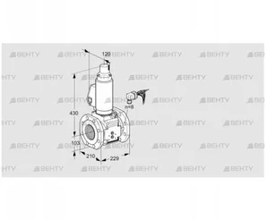 VAS8100F05LQGLB/PP/PP (88207384) Газовый клапан Kromschroder