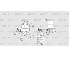 IDR300Z03D100GD/50-60W30E (88303669) Дроссельная заслонка Kromschroder