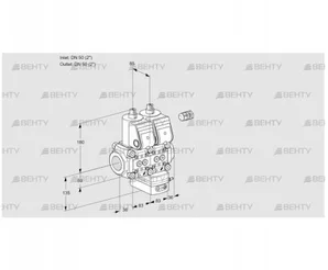 VCG3E50R/50R05NGNWR/PPPP/PPPP (88106915) Клапан с регулятором соотношения Kromschroder