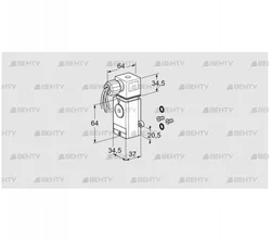 DG 300VCT9-6W /B (75459395) Датчик-реле давления газа Kromschroder