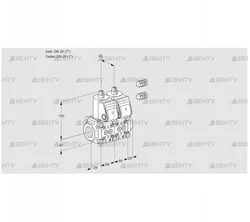 VCS2E25R/25R05NNKR3/PPPP/PPPP (88101117) Сдвоенный газовый клапан Kromschroder