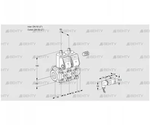 VCS3T50N/50N05NNKR/2--3/PPPP (88101042) Сдвоенный газовый клапан Kromschroder